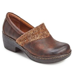 boc Brown Leather Mules